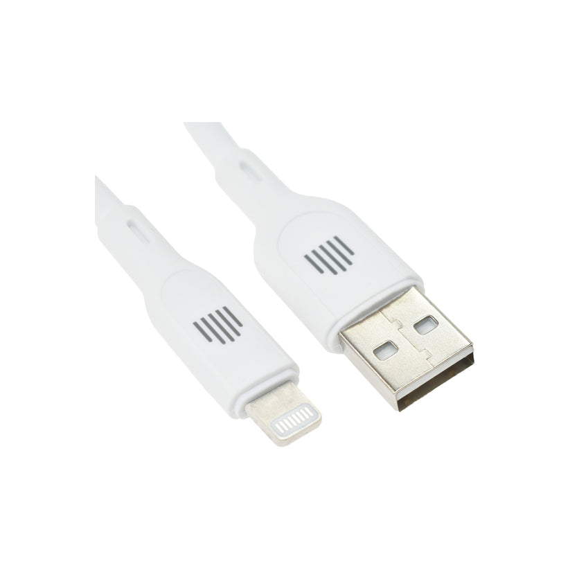 Dviced Cable USB-A to Lightning silicone 1,25m - White - iSTYLE BG