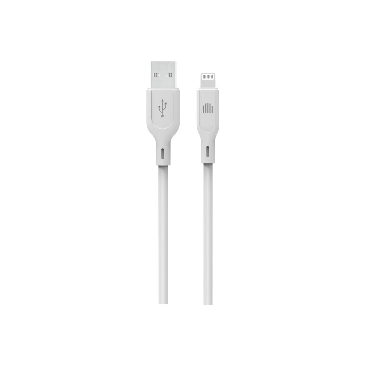 Dviced Cable USB-A to Lightning silicone 1,25m - White - iSTYLE BG