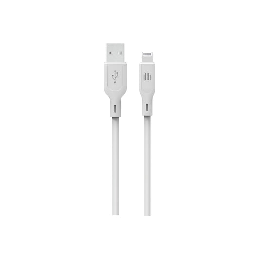 Dviced Cable USB-A to Lightning silicone 1,25m - White - iSTYLE BG