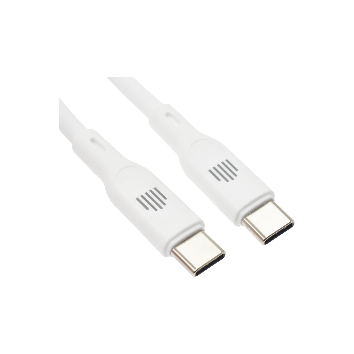 Dviced Cable USB-C to USB-C silicone 1,25m - White - iSTYLE BG