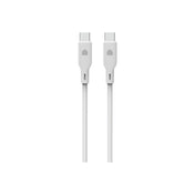 Dviced Cable USB-C to USB-C silicone 1,25m - White - iSTYLE BG