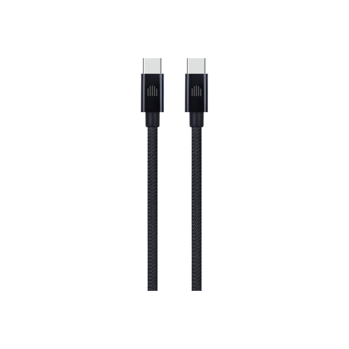 Dviced Cable USB-C to USB-C Nylon Textile 0,25m - Black - iSTYLE BG