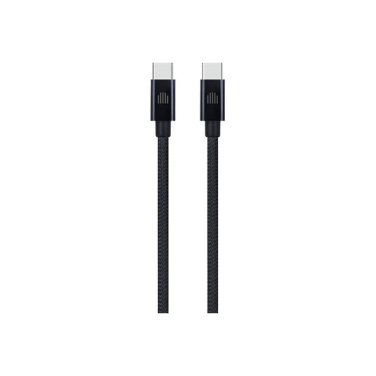 Dviced Cable USB-C to USB-C Nylon Textile 1,25m - Black - iSTYLE BG