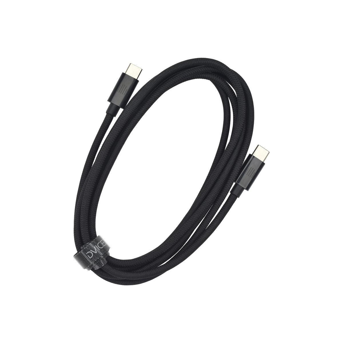 Dviced Cable USB-C to USB-C Nylon Textile 2m - Black - iSTYLE BG