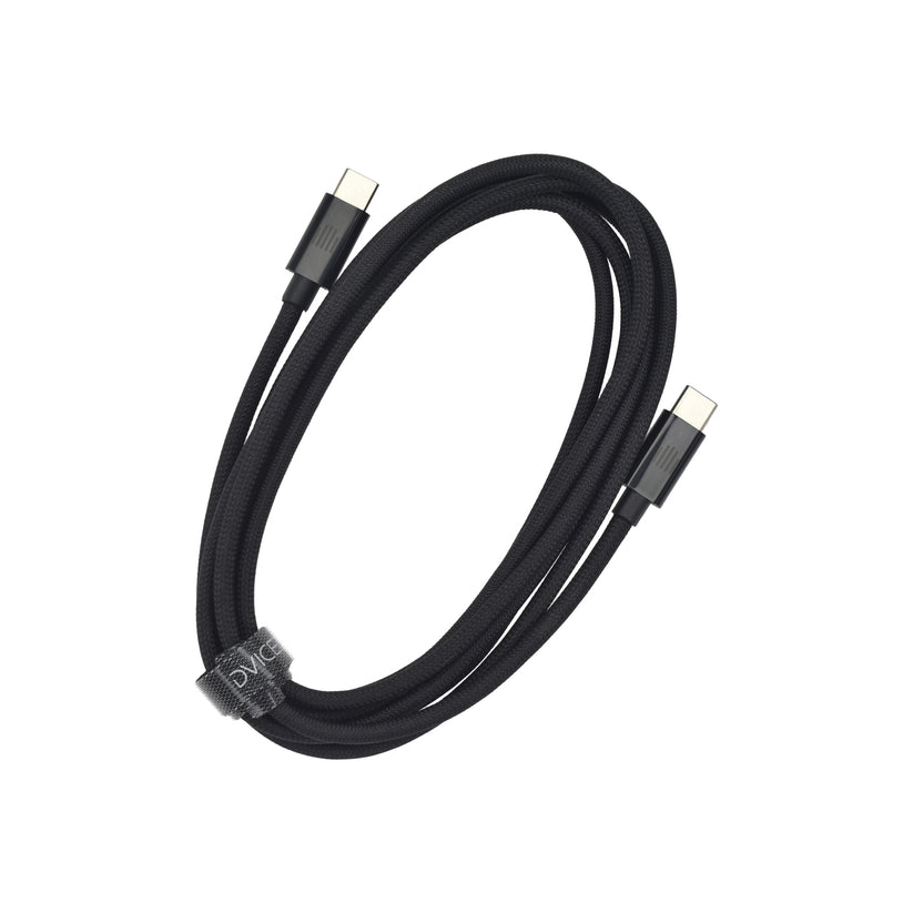 Dviced Cable USB-C to USB-C Nylon Textile 2m - Black - iSTYLE BG