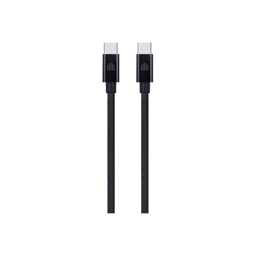 Dviced Cable USB-C to USB-C Nylon Textile 2m - Black - iSTYLE BG