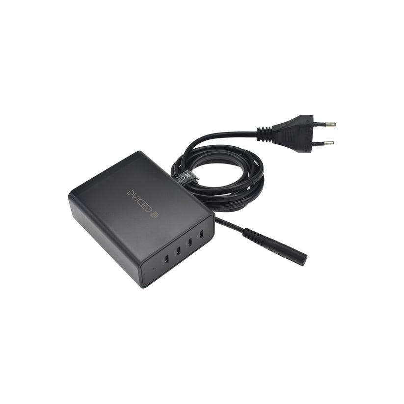 Настолно зарядно 140W GaN 4C EU черно от Dviced - iSTYLE BG