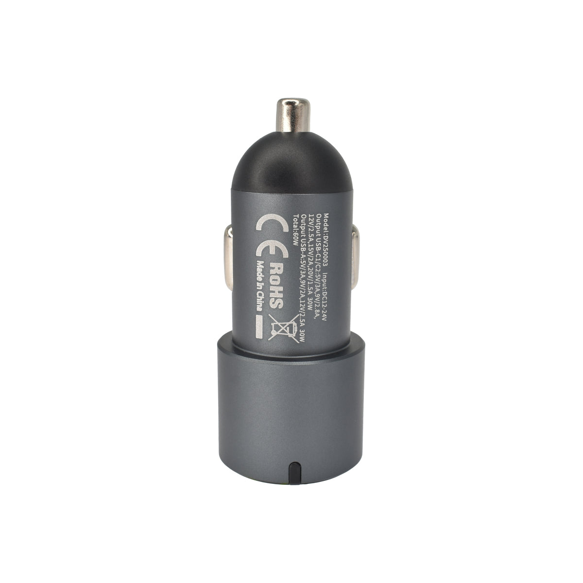 Зарядно за кола 60W 2C1A сиво от Dviced - iSTYLE BG