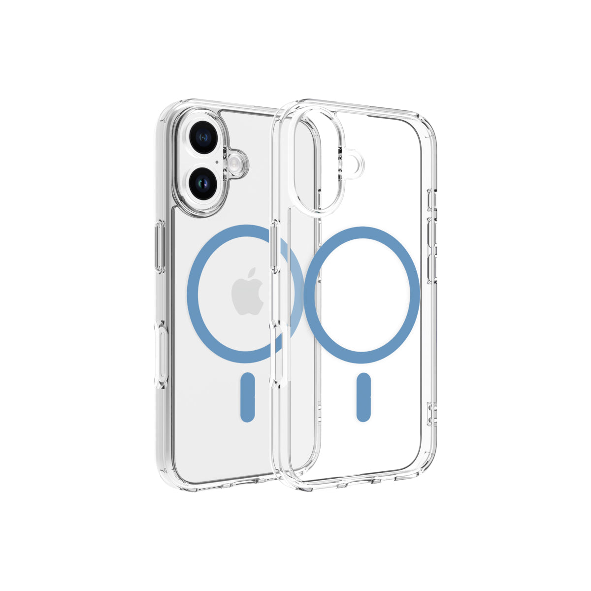 Magsafe калъф от Dviced за iPhone 16 прозрачен, син - iSTYLE BG
