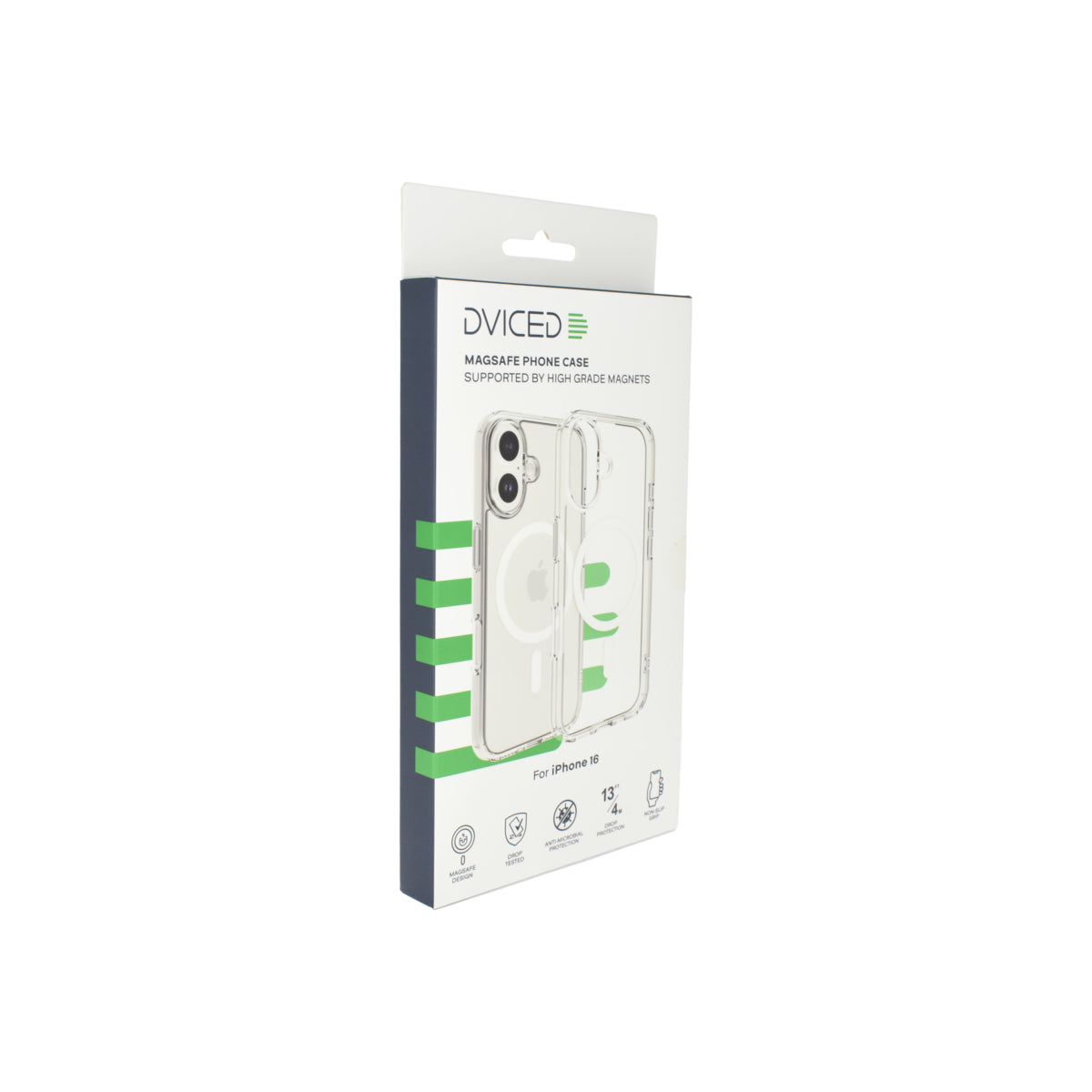 Magsafe калъф от Dviced за iPhone 16 прозрачен, бял - iSTYLE BG