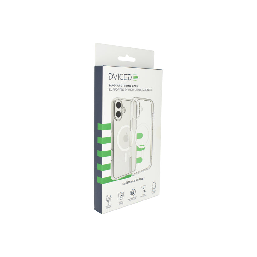 Magsafe калъф от Dviced за iPhone 16 Plus прозрачен, бял - iSTYLE BG