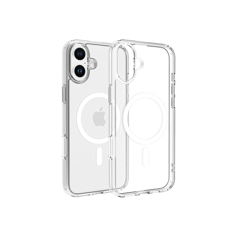 Magsafe калъф от Dviced за iPhone 16 Plus прозрачен, бял - iSTYLE BG