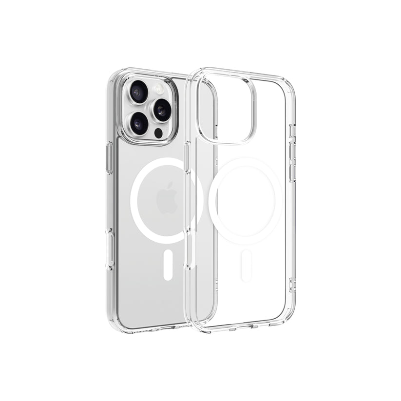 Magsafe калъф от Dviced за iPhone 16 Pro Max прозрачен, бял - iSTYLE BG