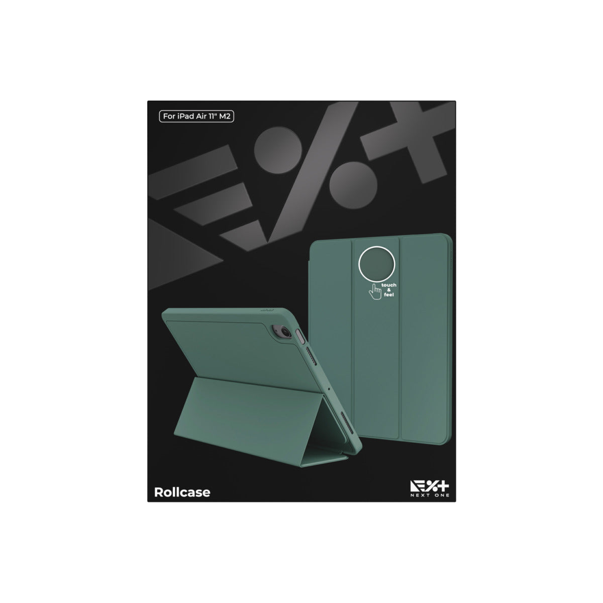 NEXT ONE GREEN ROLLCASE FOR IPAD AIR 11" M2 - iSTYLE BG
