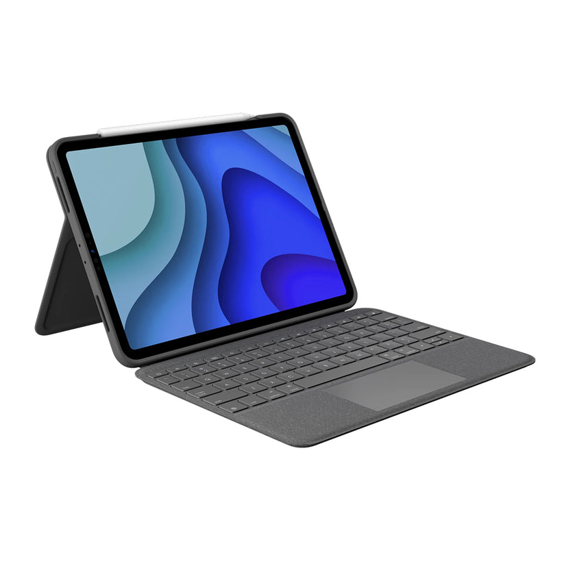 Клавиатура от Logitech – Folio Touch за iPad Pro 11" (1st & 2nd Gen.) – Oxford Grey (UK) - iSTYLE BG