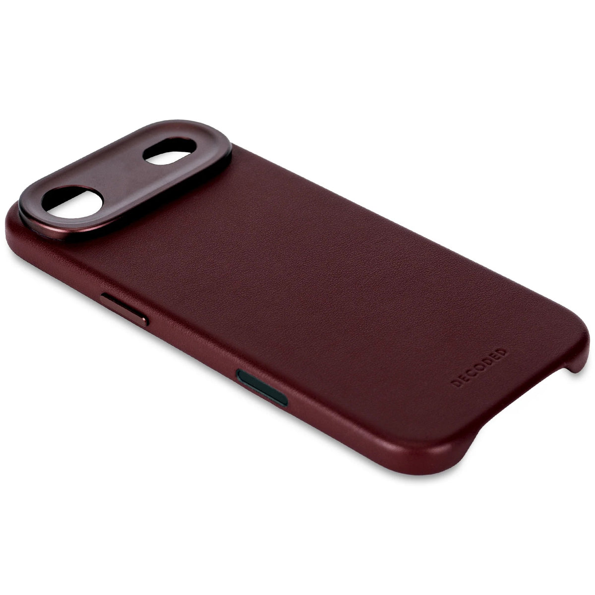 DECODED LEATHER BACKCOVER FOR IPHONE AIR - Burgundy