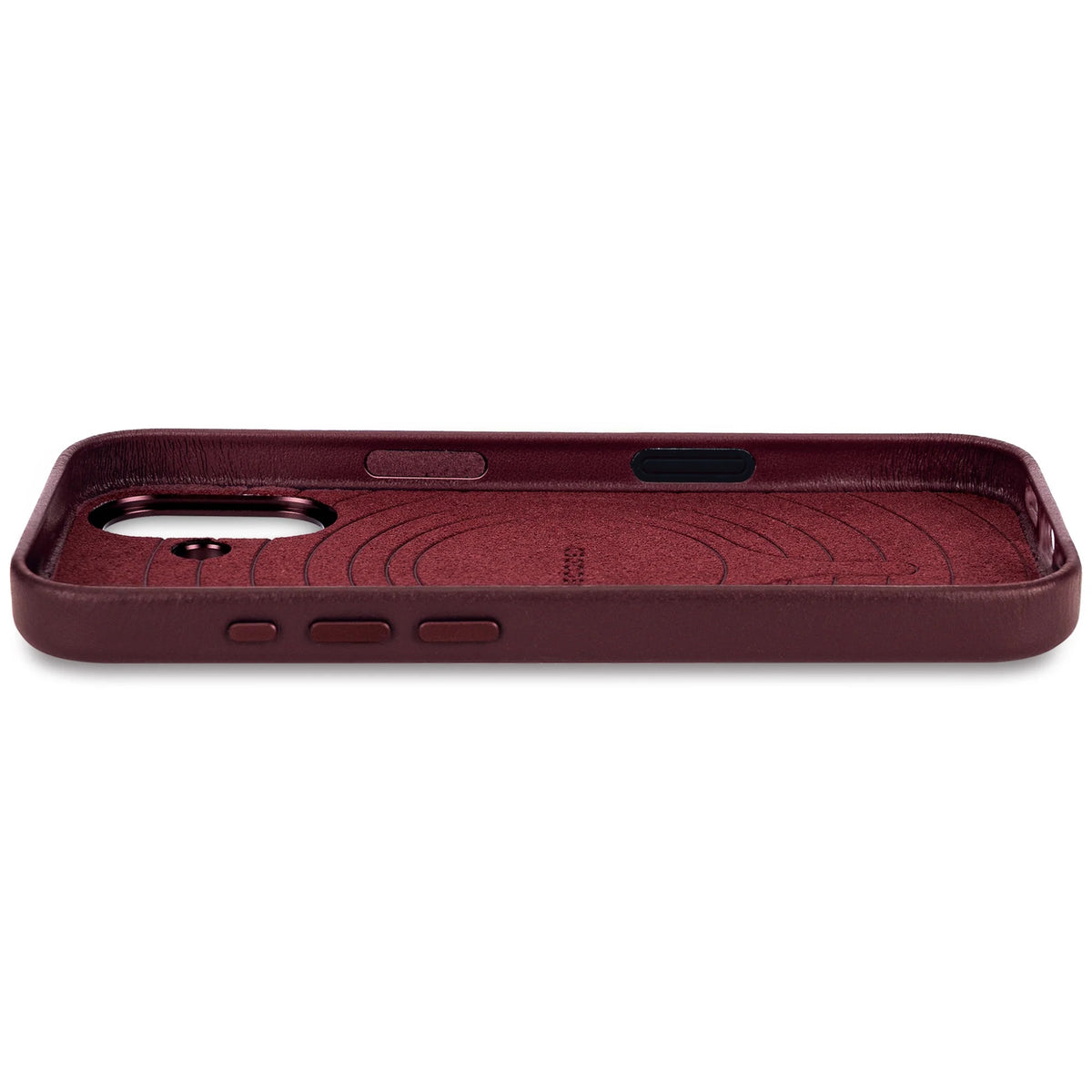 DECODED LEATHER BACKCOVER FOR IPHONE 17 - Burgundy