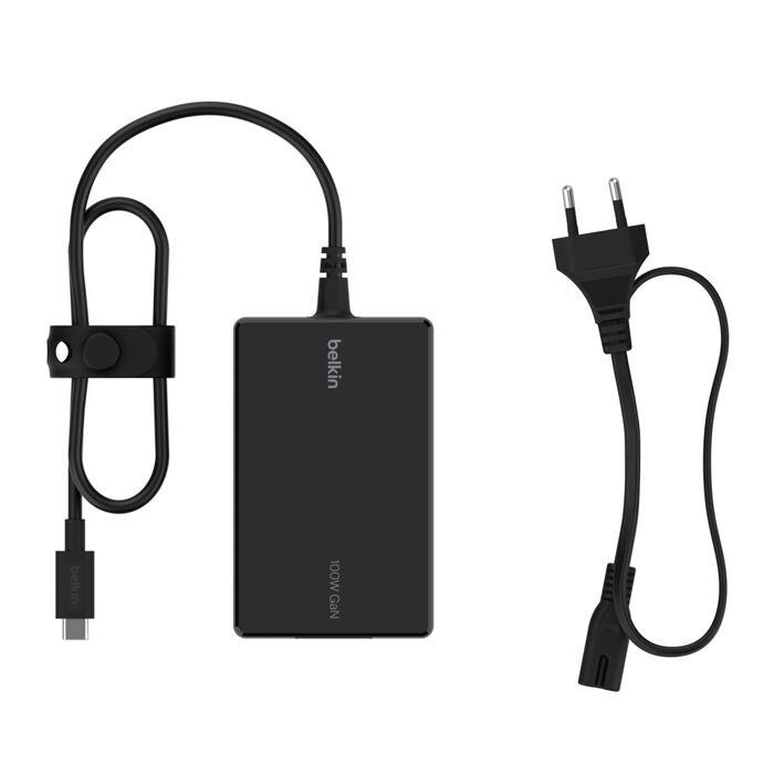 Belkin Connect USB-C Core GaN Power Adapter 100W - Black - iSTYLE.bg