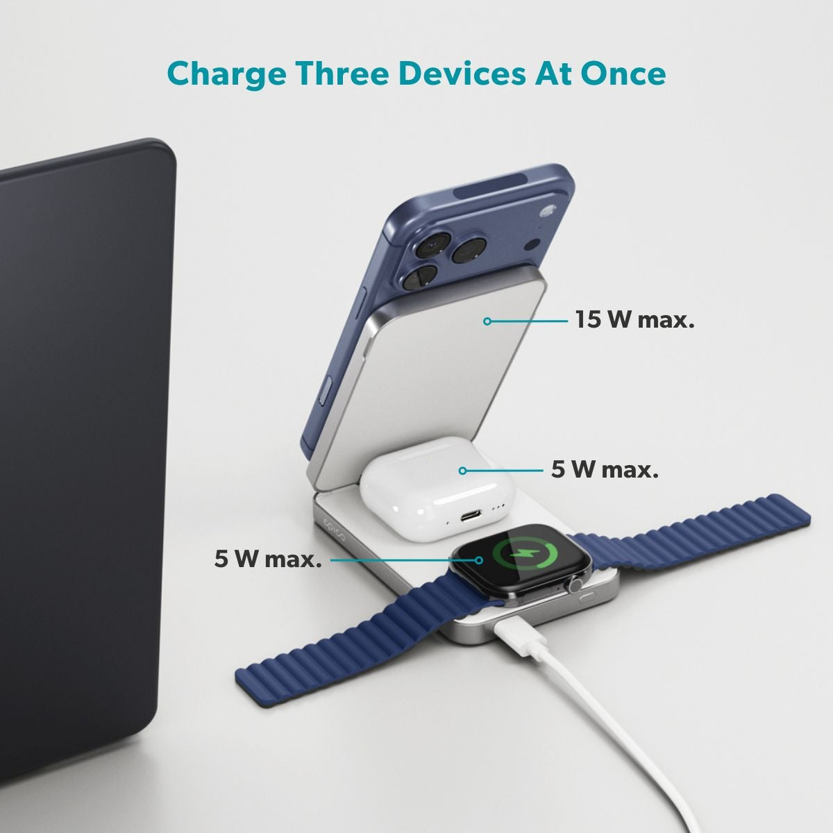 Зарядна батерия от Epico - UltraBase 4 в 1 - 8000mAh - EF50 - бяла - iSTYLE.bg