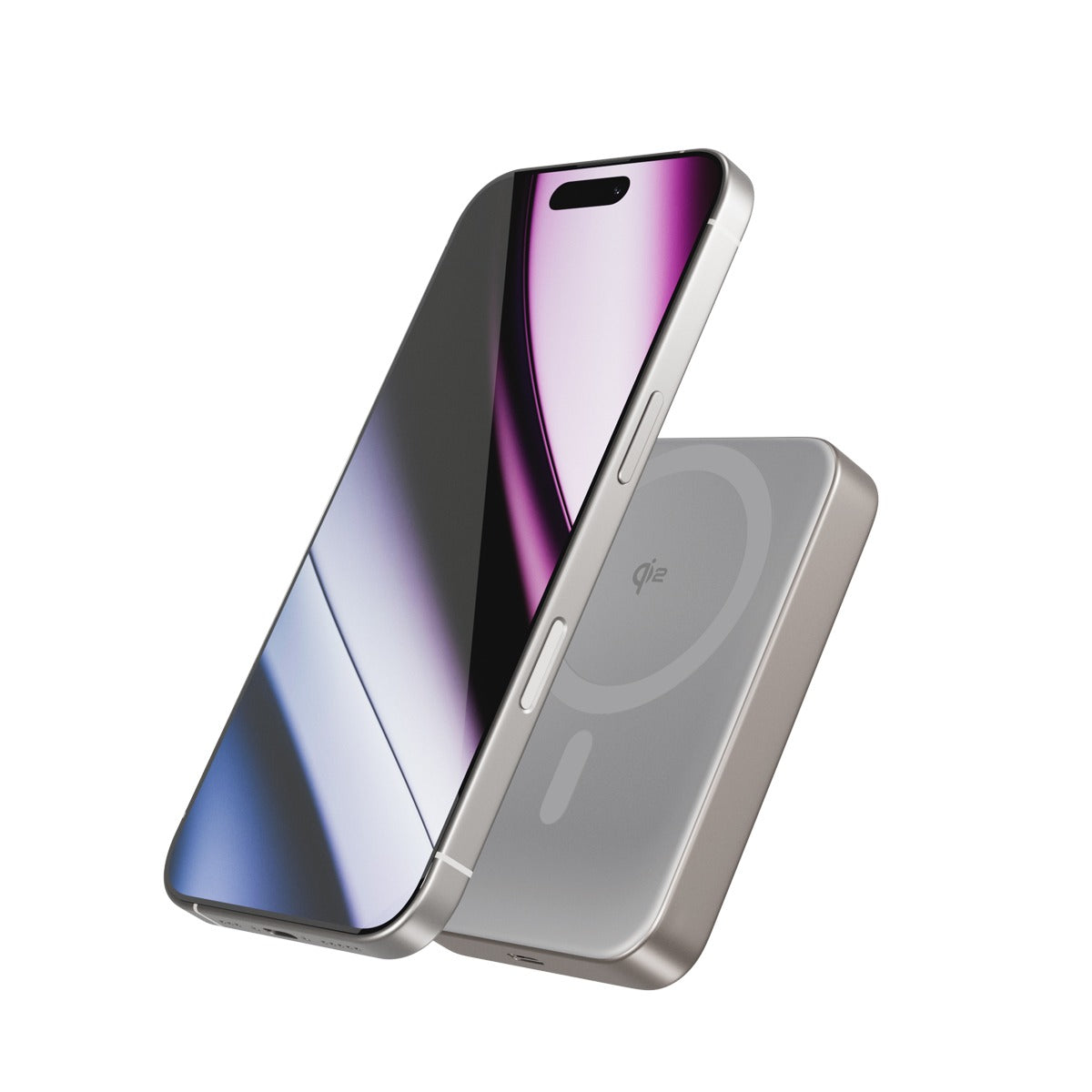 Epico UltraPack Qi2 10000mAh Alu Mag+ Wireless Power Bank EM71b - titanium