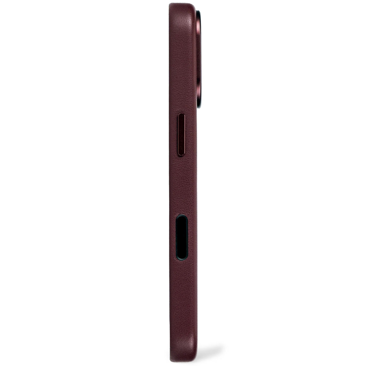 DECODED LEATHER BACKCOVER FOR IPHONE 17 - Burgundy
