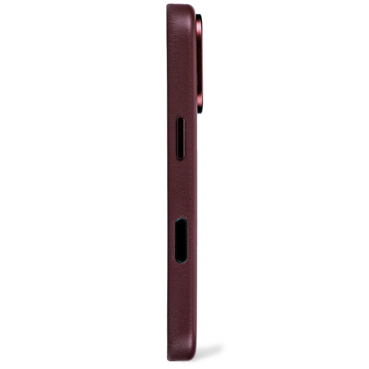 DECODED LEATHER BACKCOVER FOR IPHONE 17 PRO  - Burgundy