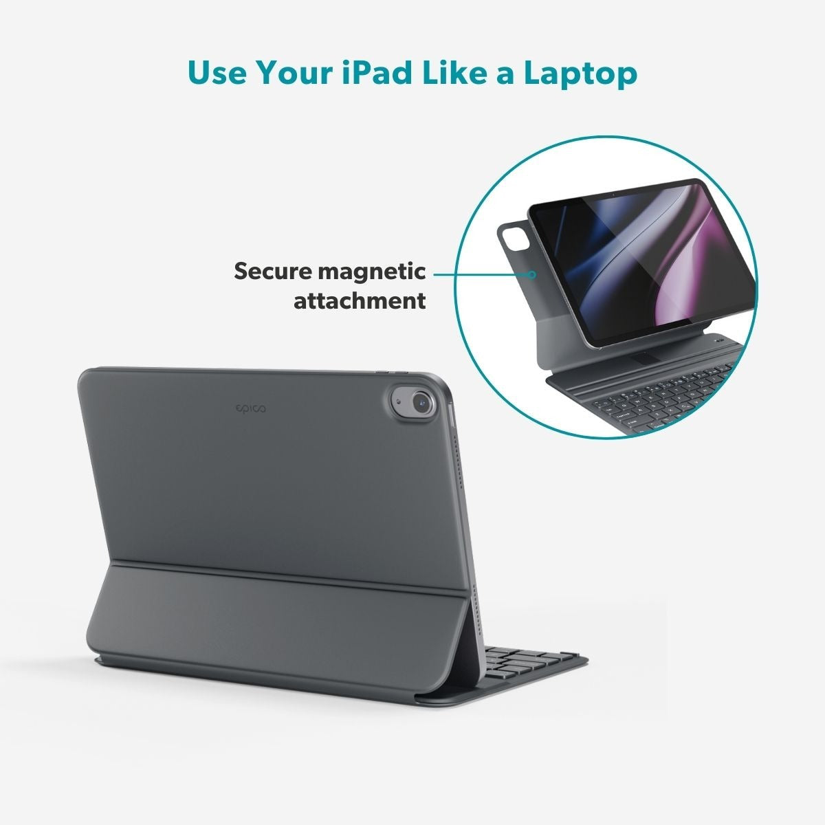 Клавиатура за iPad Pro / Air 11 от Epico - EK20 - US - grey - iSTYLE.bg