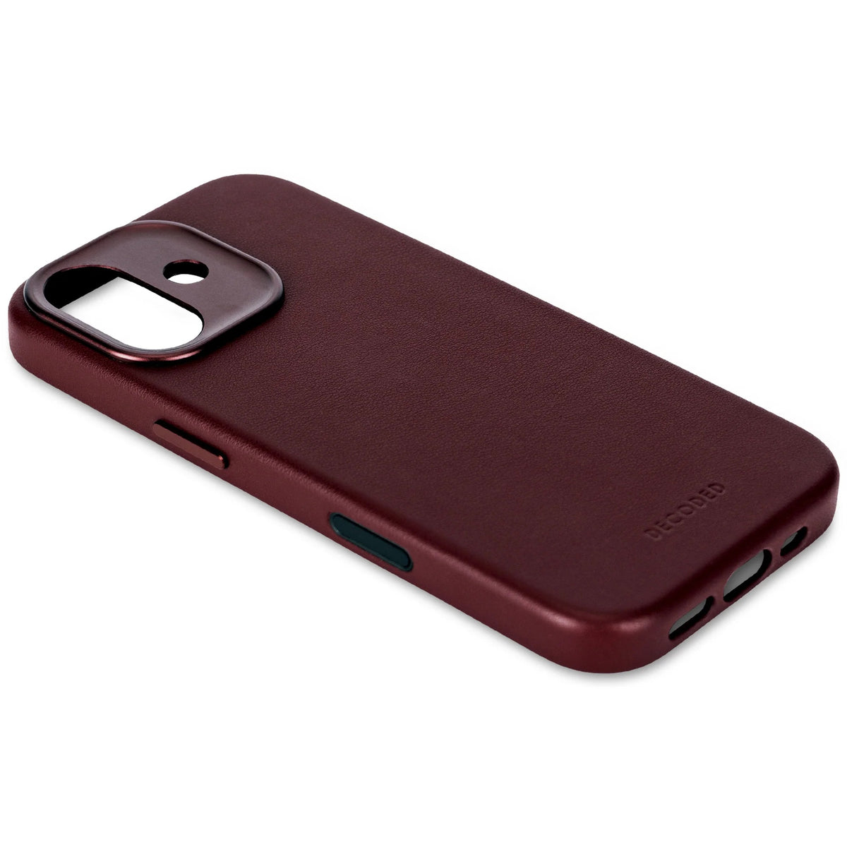 DECODED LEATHER BACKCOVER FOR IPHONE 17 - Burgundy