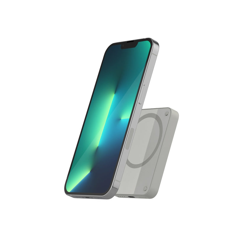 Epico 4200mAh Magnetic Wireless Power Bank - light grey - iSTYLE.bg