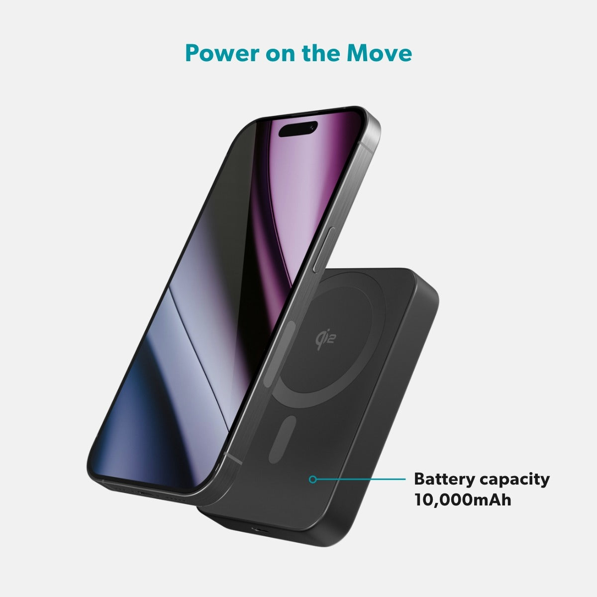 Epico UltraPack Qi2 10000mAh Alu Mag+ Wireless Power Bank EM71 - black