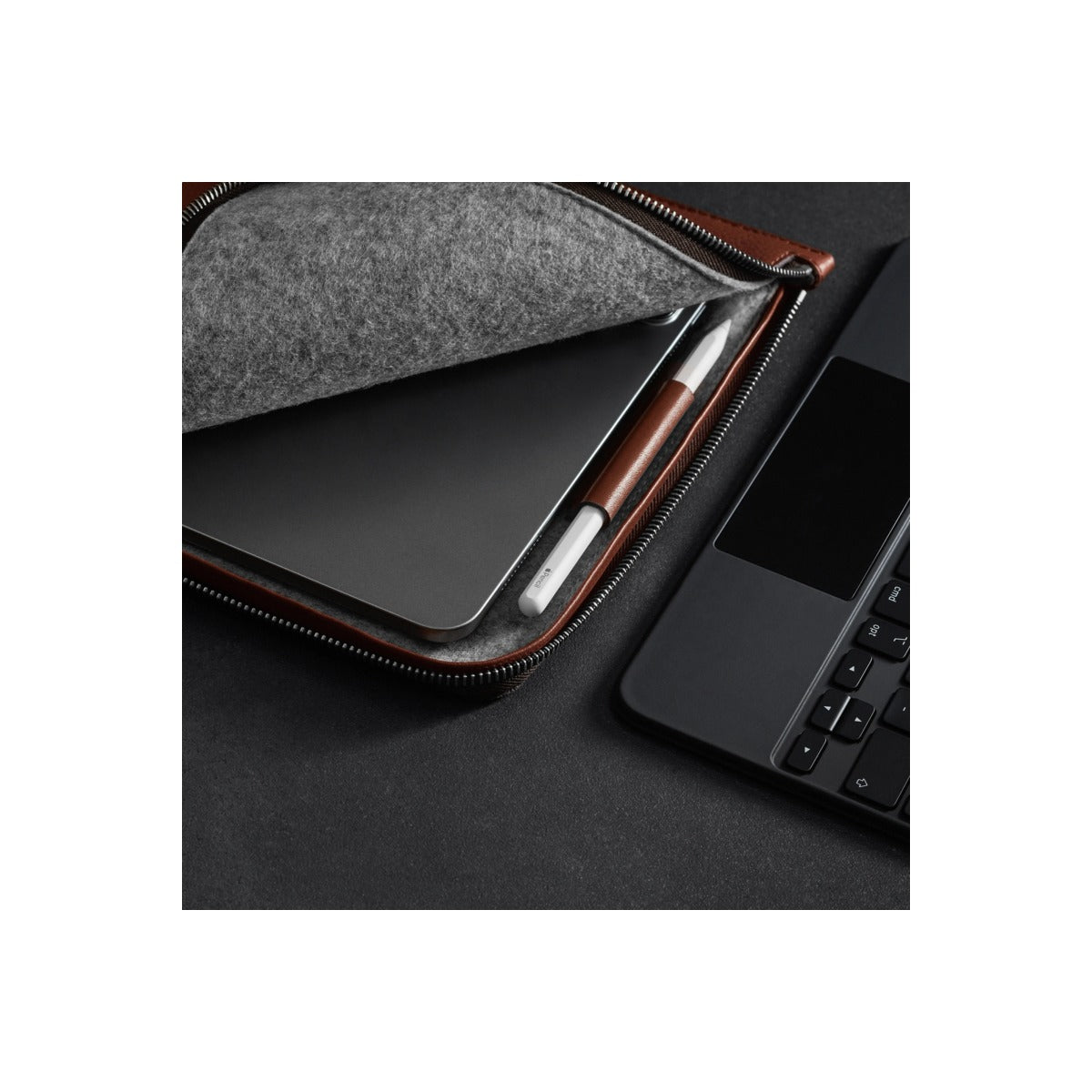 Woolnut Leather Folio for 13-inch iPad Pro & Air - Cognac