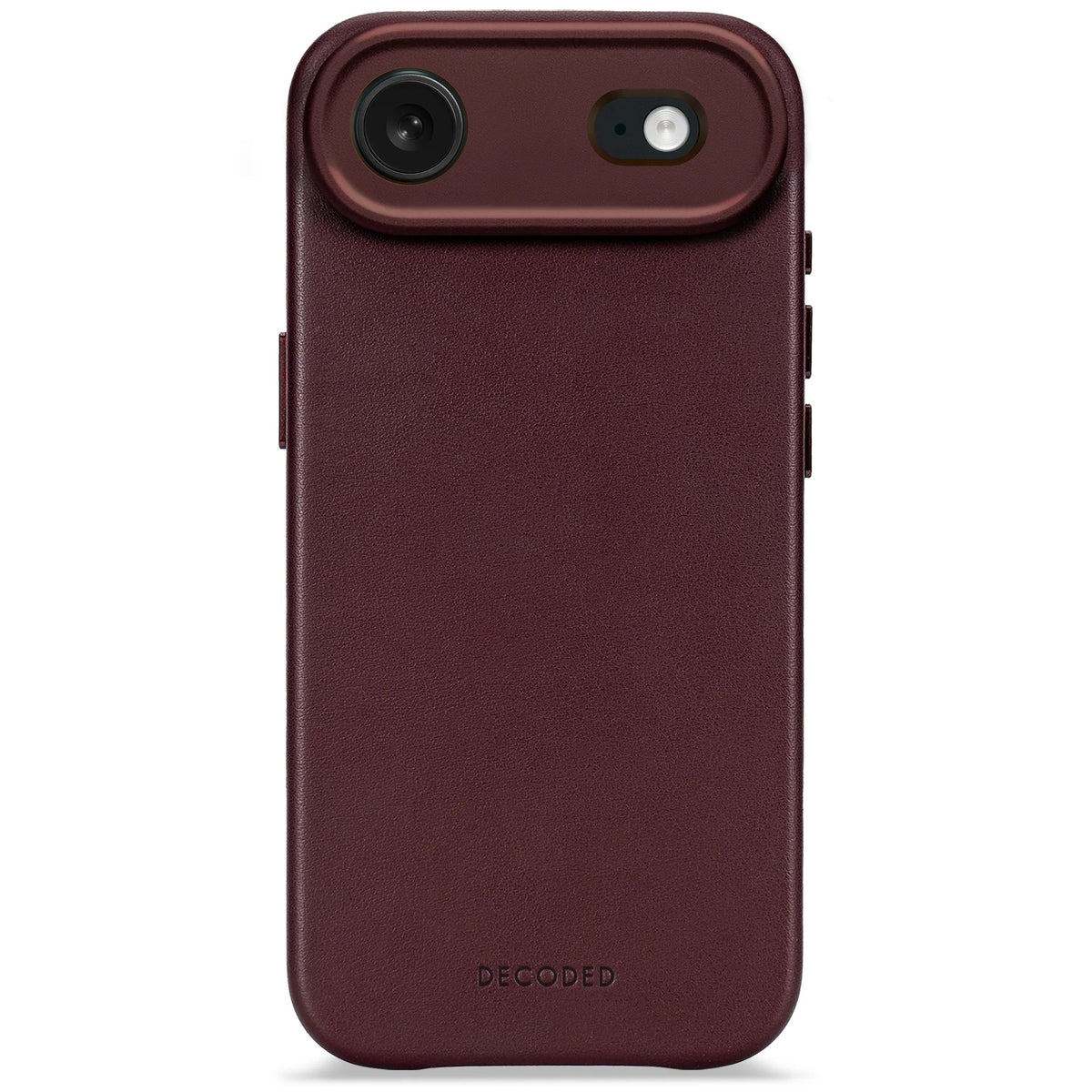 DECODED LEATHER BACKCOVER FOR IPHONE AIR - Burgundy