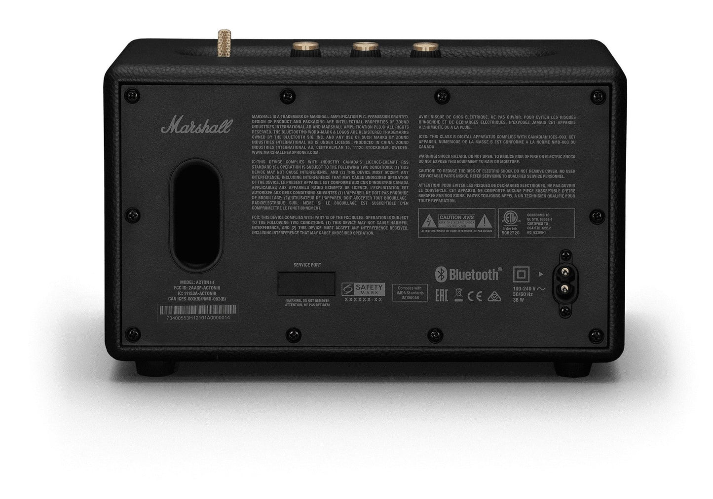 MARSHALL ACTON III BLUETOOTH BLACK