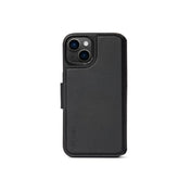 Decoded Leather Detachable Wallet Black Case for iPhone 14