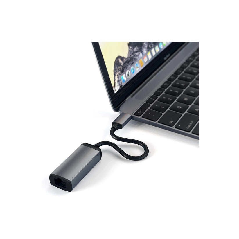 Satechi Aluminium Type-C to Ethernet Adapter - Space Grey - iSTYLE.bg