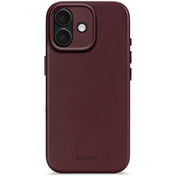 DECODED LEATHER BACKCOVER FOR IPHONE 17 - Burgundy