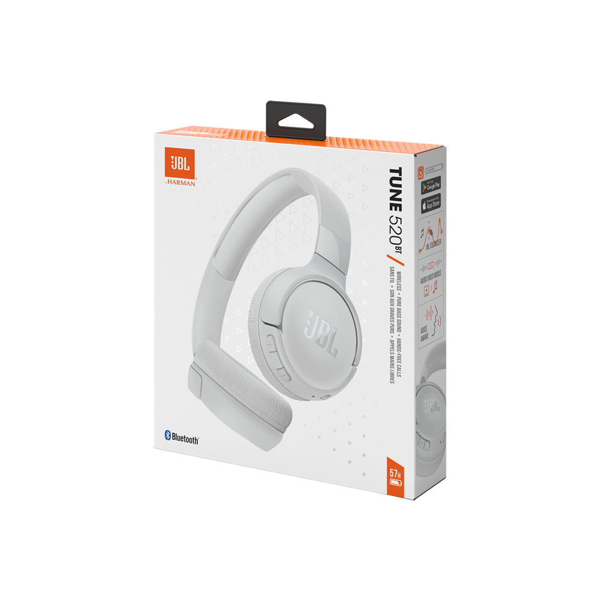 Слушалки от JBL - Tune 520BT - бели