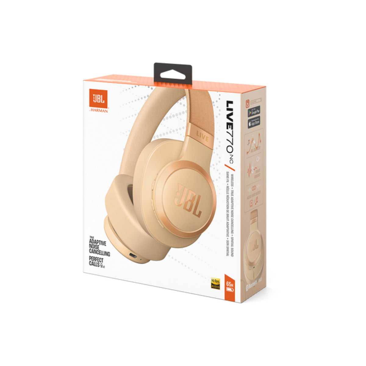 Слушалки от JBL - Live 770NC - златисти