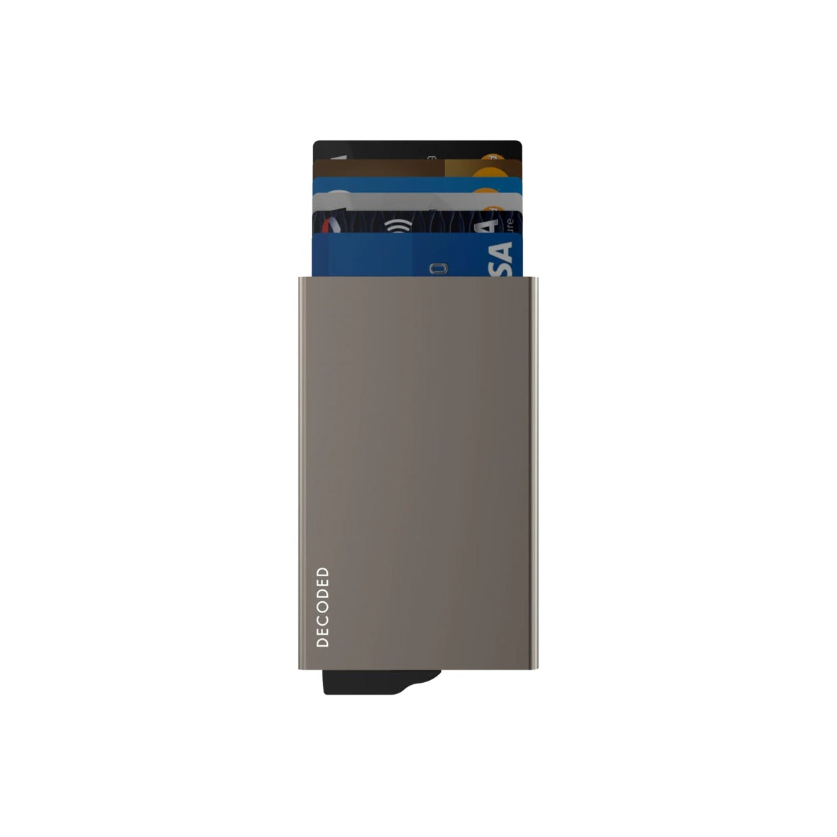 DECODED Magsafe Card Holder Titanium Silver