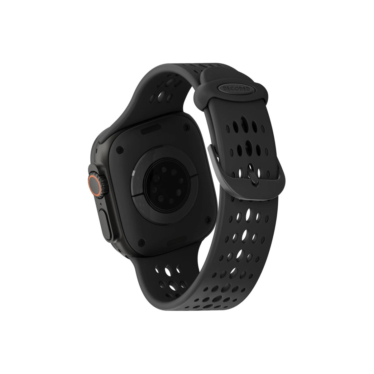 DECODED Silicone Ares O Band for AppleWatch 44/46/49 mm - Black