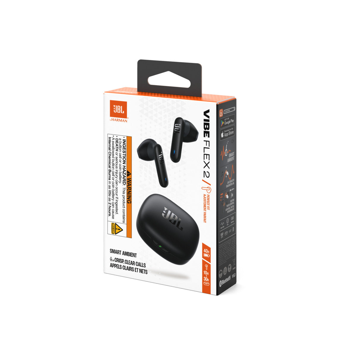 Слушалки от JBL - Vibe Flex 2 - черни