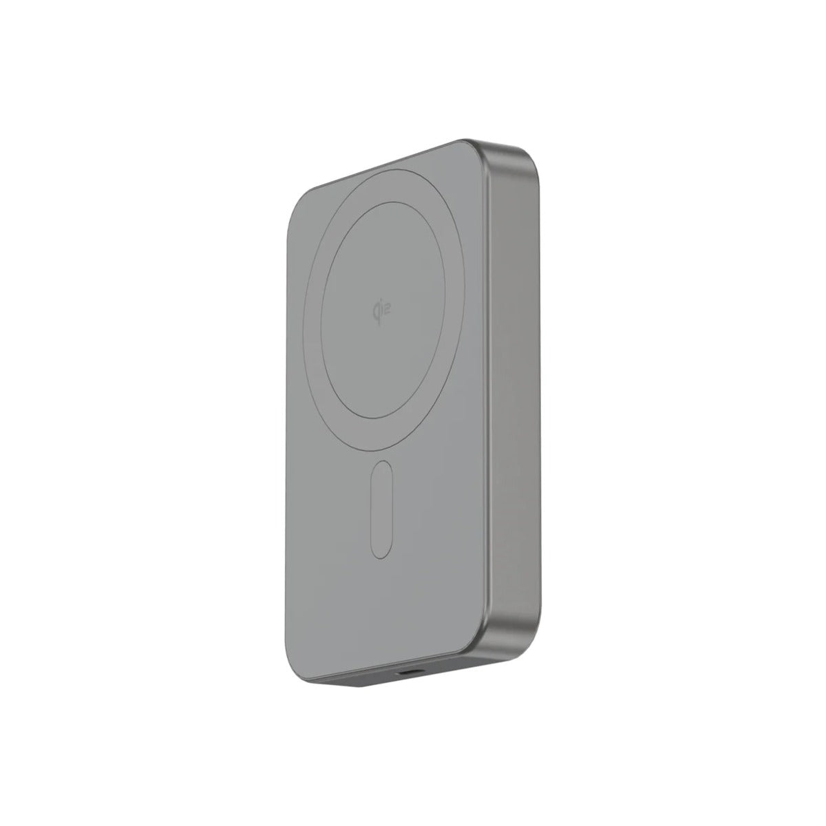 DECODED Ultra Slim Qi2 Powerbank 10.000MaH Titanium Silver