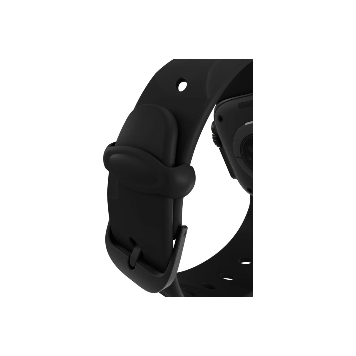 DECODED Silicone Ares Splice Band for AppleWatch 44/46/49 mm - Black