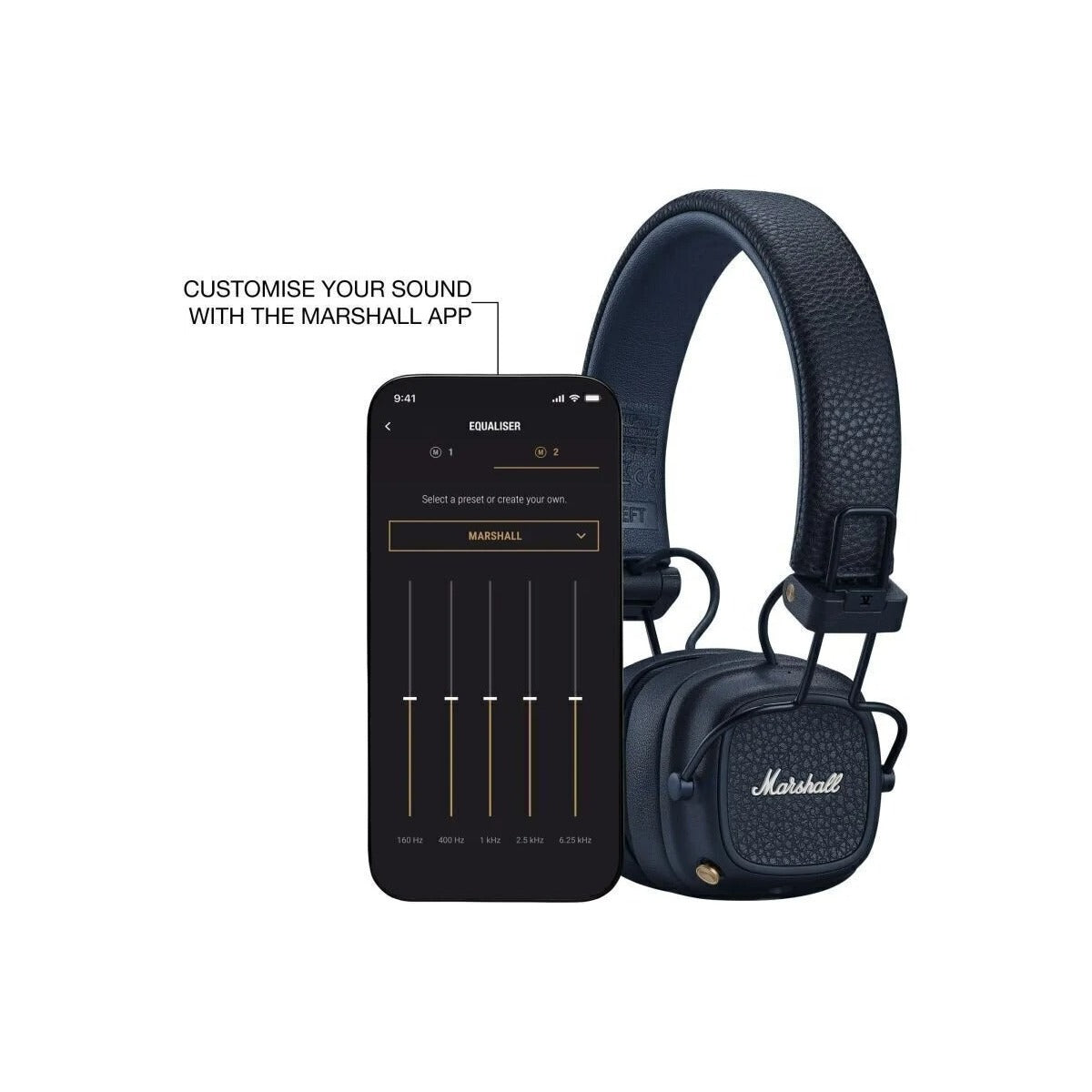 MARSHALL MAJOR V MIDNIGHT BLUE