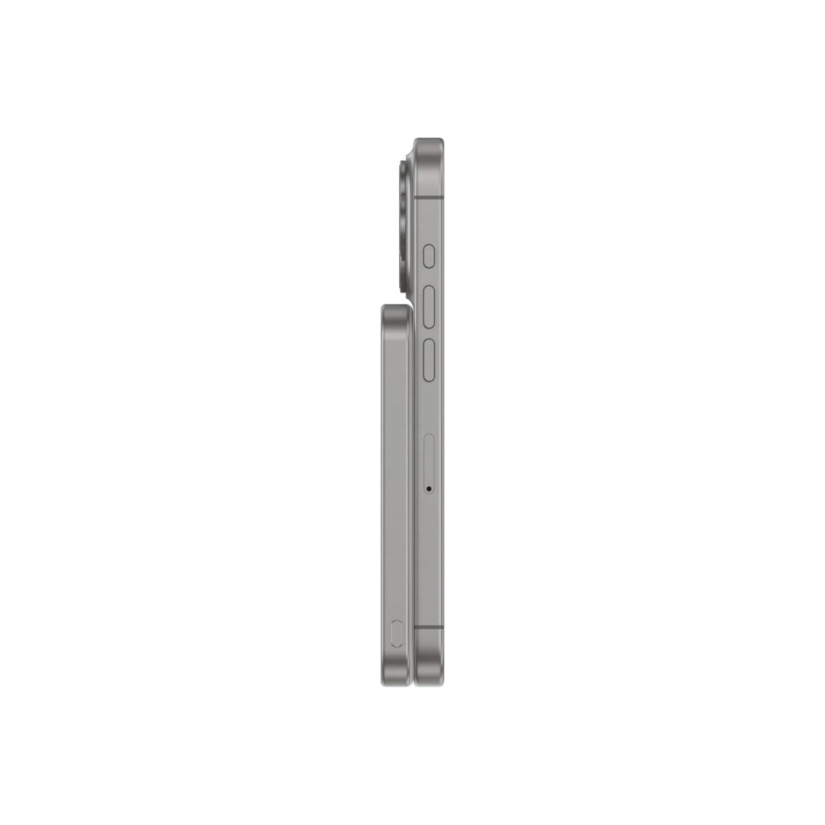 DECODED Ultra Slim Qi2 Powerbank 5000MaH Titanium Silver