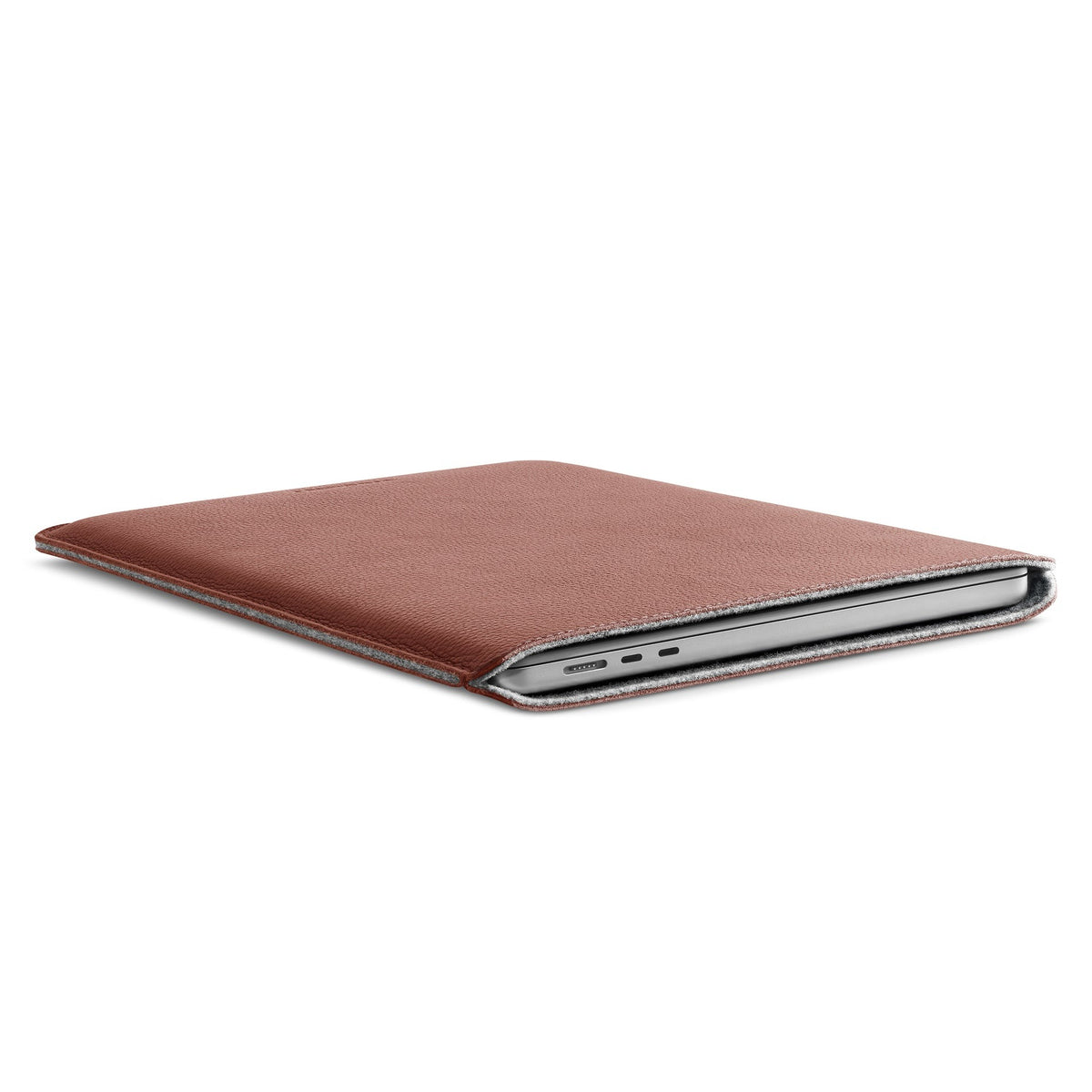 Woolnut Leather Sleeve for 13-inch MacBook Pro & Air - Cognac