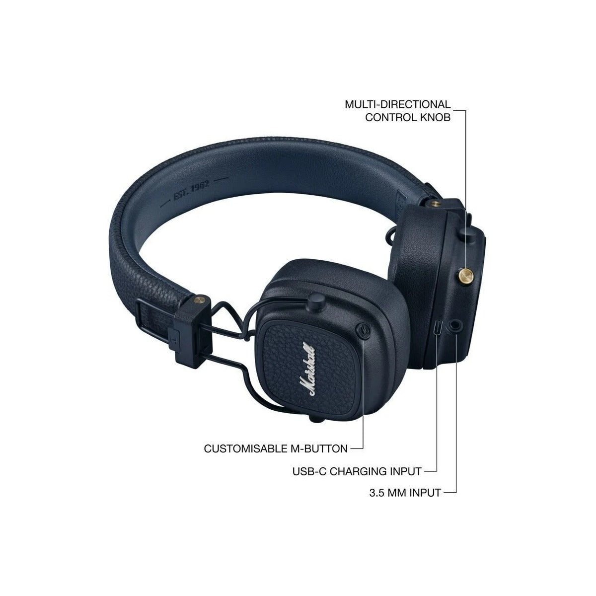 MARSHALL MAJOR V MIDNIGHT BLUE