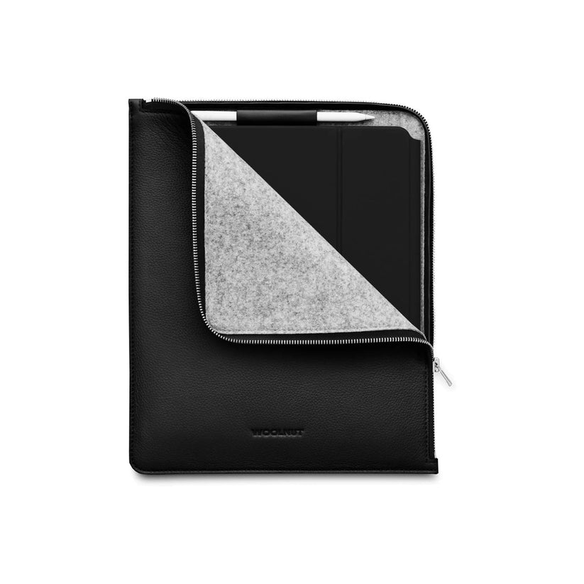 Woolnut Leather Folio for 13-inch iPad Pro & Air - Black - iSTYLE.bg