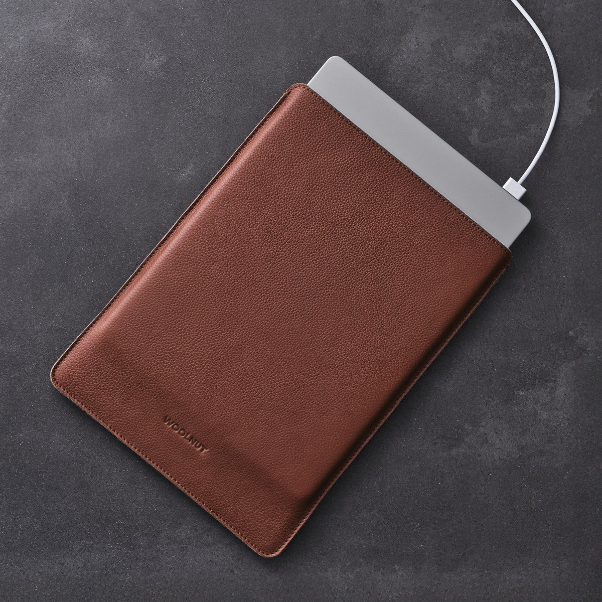 Woolnut Leather Sleeve for 13-inch MacBook Pro & Air - Cognac