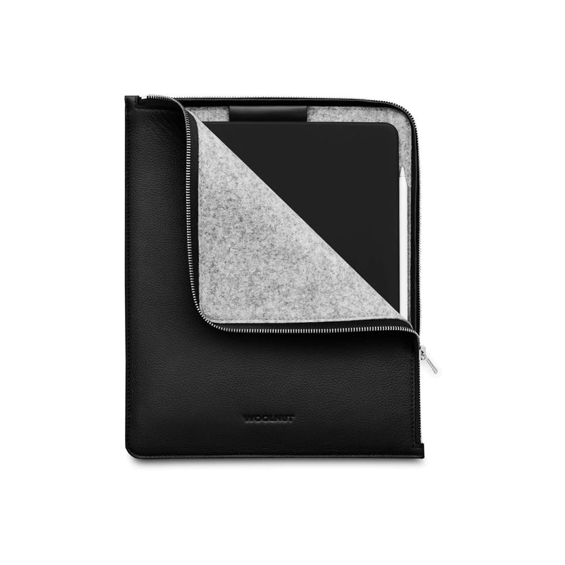Woolnut Leather Folio for 13-inch iPad Pro & Air - Black - iSTYLE.bg